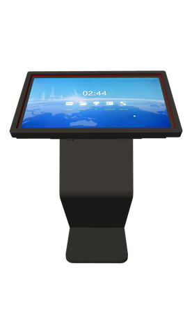 空港用ブラックタッチセンシティブ傾斜タッチスクリーンデジタルキオスク